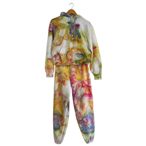 Hoodie Sweatsuit in Celosia Dye, Small