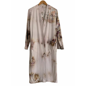 Long Cardigan Robe in Botanical